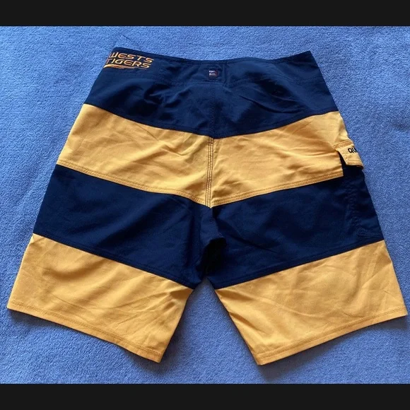 Quiksilver Mens NRL Wests Tigers Boardshorts Embroidered W30” Pre Owned EC - Picture 6 of 8
